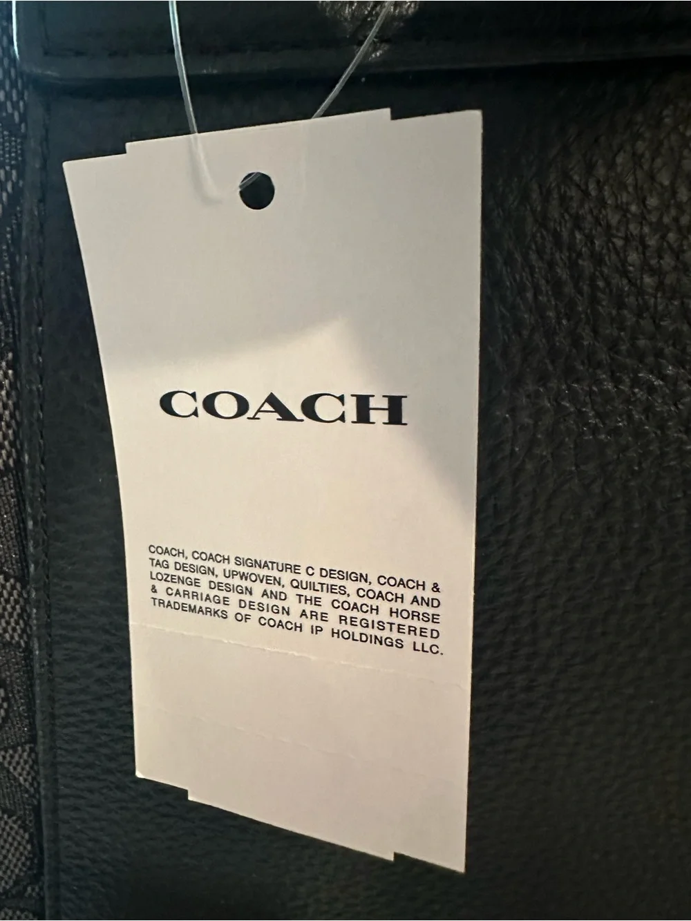 Coach Gray and Black Signature Stripe Mini Backpack